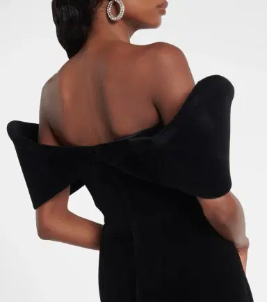 David Koma Off-shoulder velvet minidress | Thumbnail 5