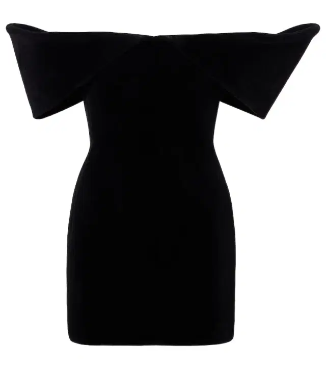 David Koma Off-shoulder velvet minidress