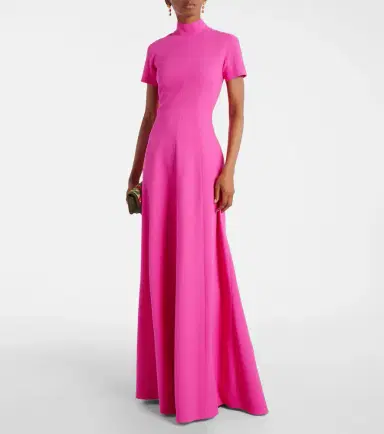 Emilia Wickstead Malinda wool crêpe gown | Thumbnail 3