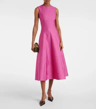 Emilia Wickstead Mara cloqué cocktail dress | Thumbnail 2