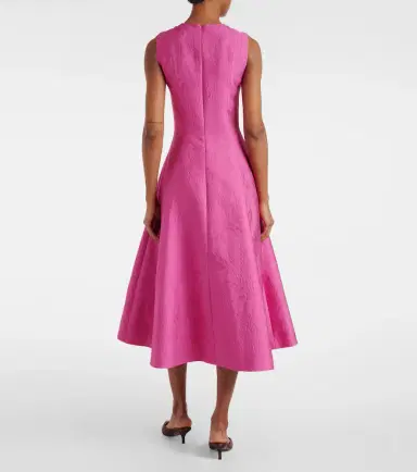 Emilia Wickstead Mara cloqué cocktail dress | Thumbnail 3