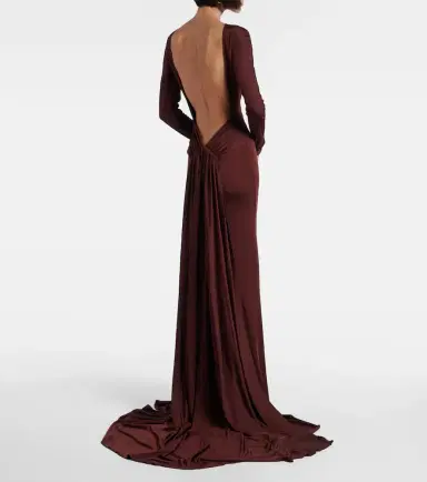 David Koma Gathered jersey gown | Thumbnail 2 David Koma Gathered jersey gown | Thumbnail 2