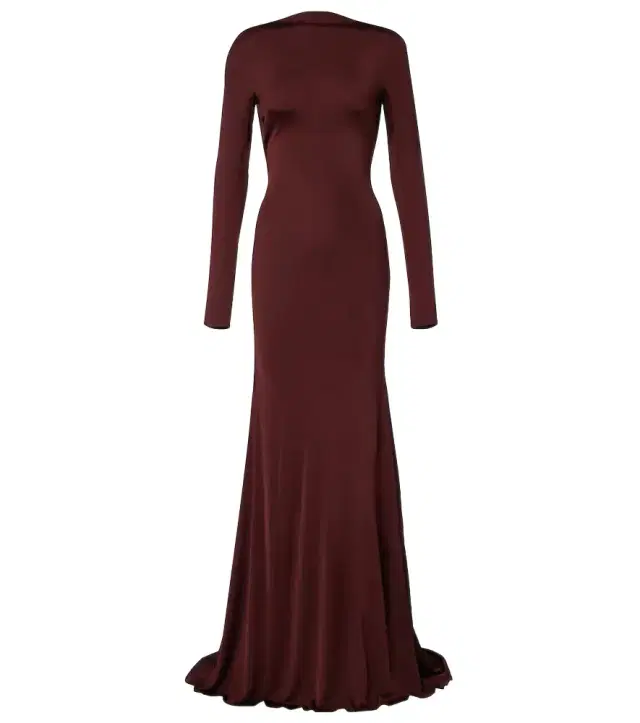 David Koma Gathered jersey gown