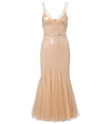 David Koma Sequined tulle gown | Thumbnail 1