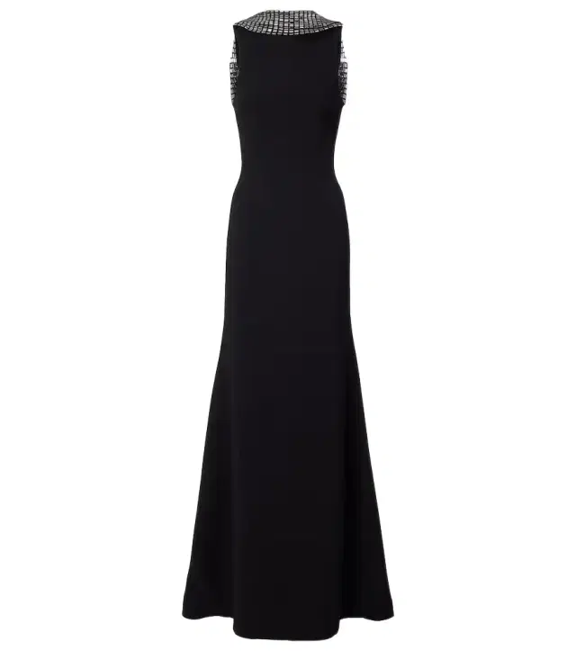 David Koma Embellished cady gown