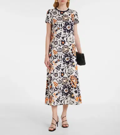 La DoubleJ Sporty Swing cotton jersey midi dress | Thumbnail 3