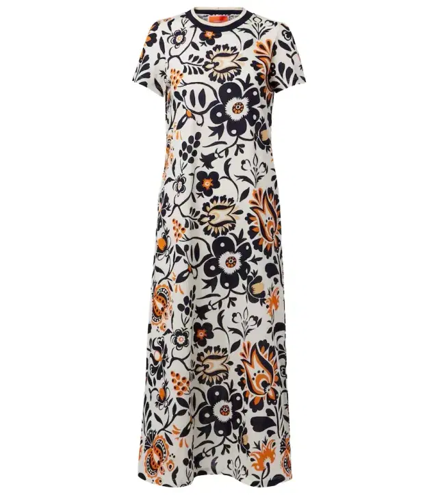 La DoubleJ Sporty Swing cotton jersey midi dress