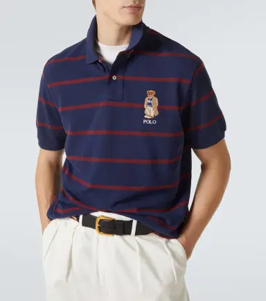 Polo Ralph Lauren Polo Bear striped cotton polo shirt | Thumbnail 2