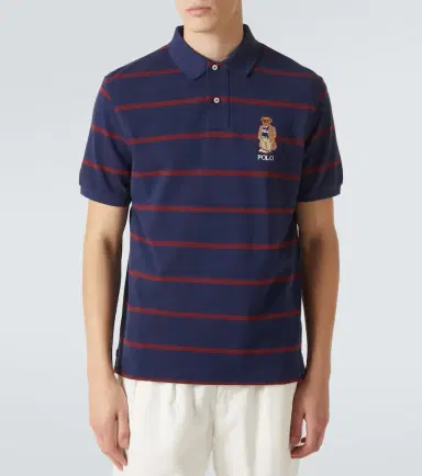 Polo Ralph Lauren Polo Bear striped cotton polo shirt | Thumbnail 4
