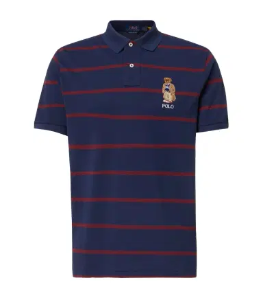 Polo Ralph Lauren Polo Bear striped cotton polo shirt | Thumbnail 1