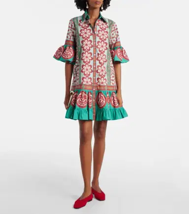La DoubleJ Choux printed cotton poplin shirt dress | Thumbnail 2