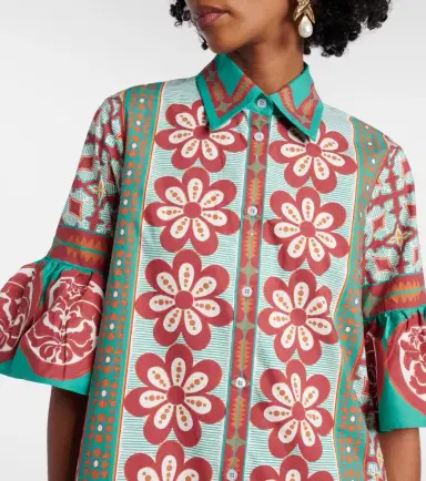 La DoubleJ Choux printed cotton poplin shirt dress | Thumbnail 4
