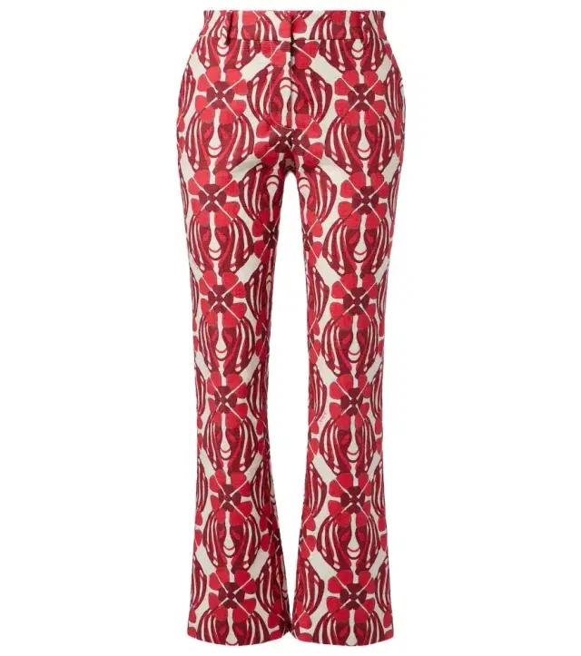 La DoubleJ 24/7 printed cotton straight pants