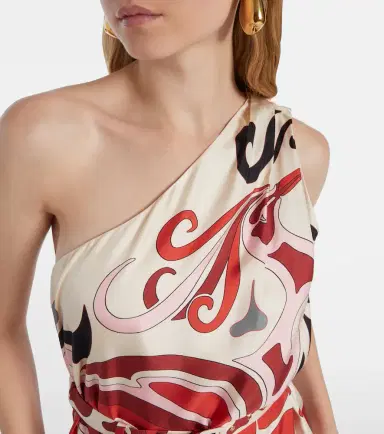 La DoubleJ Roy Phoenix silk twill maxi dress | Thumbnail 2