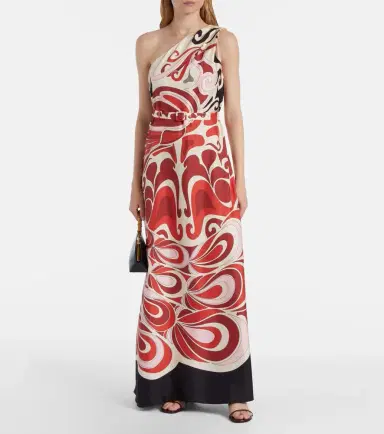 La DoubleJ Roy Phoenix silk twill maxi dress | Thumbnail 3