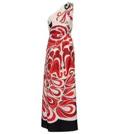 La DoubleJ Roy Phoenix silk twill maxi dress | Thumbnail 1