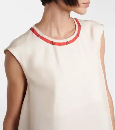La DoubleJ San Carlo printed silk twill top | Thumbnail 2