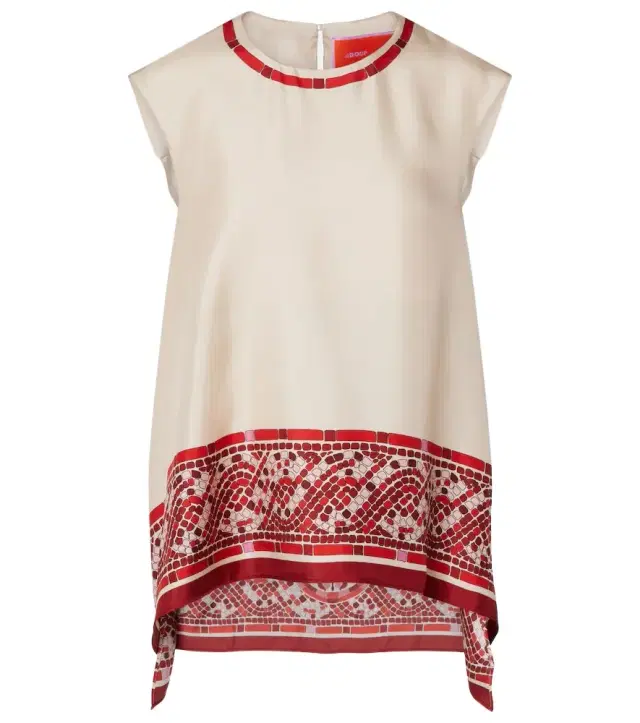 La DoubleJ San Carlo printed silk twill top