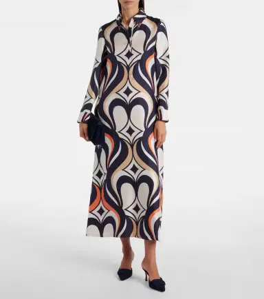 La DoubleJ Chemise Swing printed silk shirt dress | Thumbnail 2 La DoubleJ Chemise Swing printed silk shirt dress | Thumbnail 2