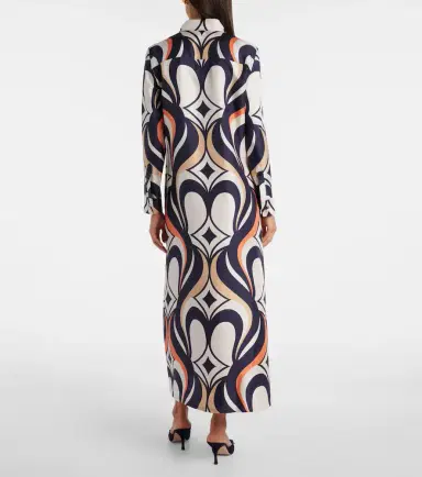 La DoubleJ Chemise Swing printed silk shirt dress | Thumbnail 6 La DoubleJ Chemise Swing printed silk shirt dress | Thumbnail 6