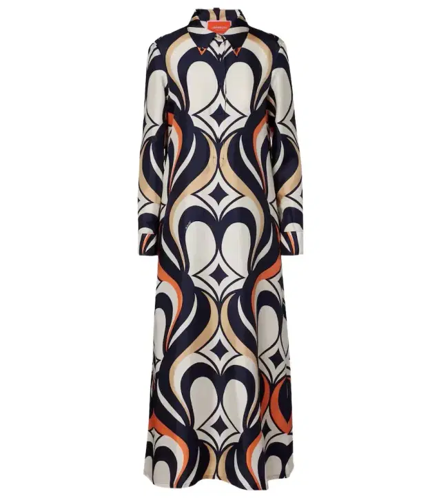 La DoubleJ Chemise Swing printed silk shirt dress