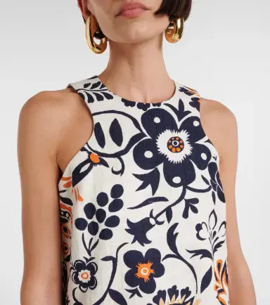 La DoubleJ Racer printed cotton poplin minidress | Thumbnail 5