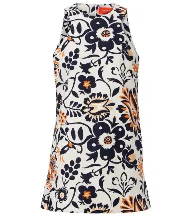 La DoubleJ Racer printed cotton poplin minidress | Thumbnail 1