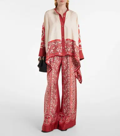 La DoubleJ Foulard printed silk twill shirt | Thumbnail 5