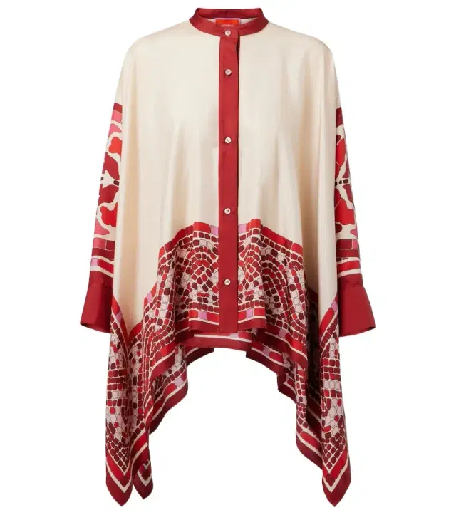 La DoubleJ Foulard printed silk twill shirt