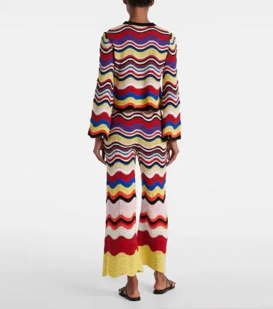 La DoubleJ Chevron crochet cotton top | Thumbnail 2