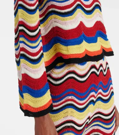 La DoubleJ Chevron crochet cotton top | Thumbnail 3