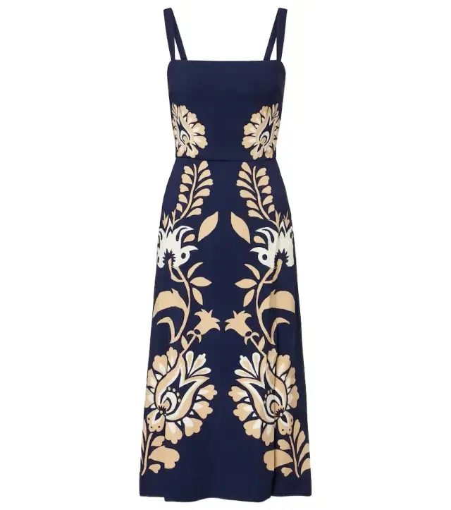 La DoubleJ Buy Me A Martini floral satin midi dress