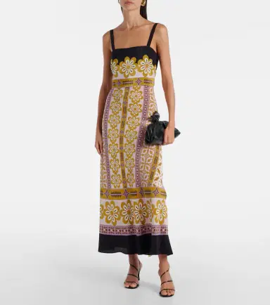 La DoubleJ Printed silk crêpe de chine maxi dress | Thumbnail 2