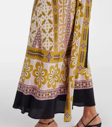 La DoubleJ Printed silk crêpe de chine maxi dress | Thumbnail 4