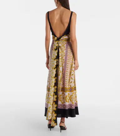 La DoubleJ Printed silk crêpe de chine maxi dress | Thumbnail 5