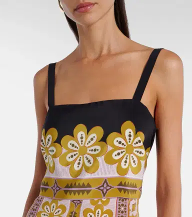 La DoubleJ Printed silk crêpe de chine maxi dress | Thumbnail 6