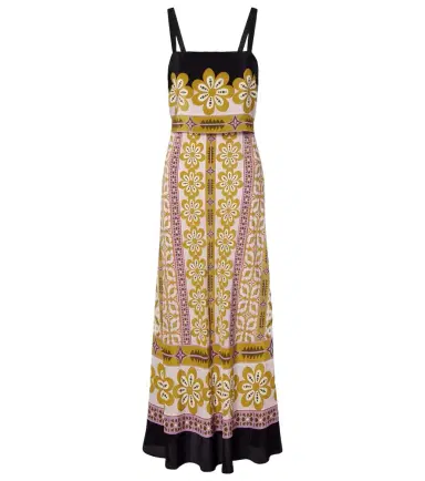 La DoubleJ Printed silk crêpe de chine maxi dress | Thumbnail 1