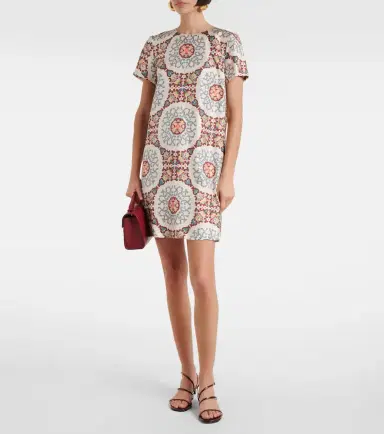 La DoubleJ Swing printed silk satin minidress | Thumbnail 5