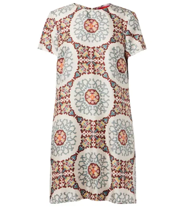 La DoubleJ Swing printed silk satin minidress