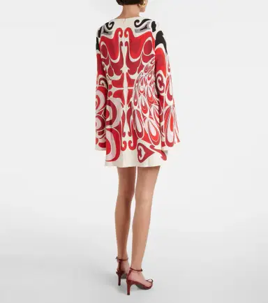 La DoubleJ Supremes printed satin minidress | Thumbnail 4