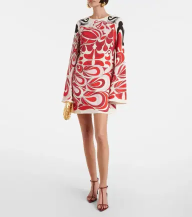 La DoubleJ Supremes printed satin minidress | Thumbnail 5