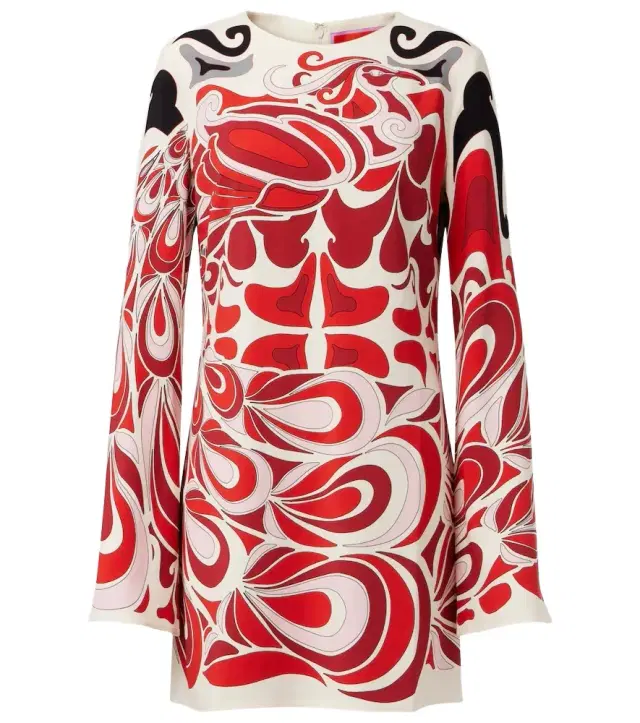 La DoubleJ Supremes printed satin minidress