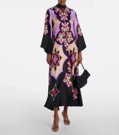 La DoubleJ Palazzo Placée silk twill maxi dress | Thumbnail 3