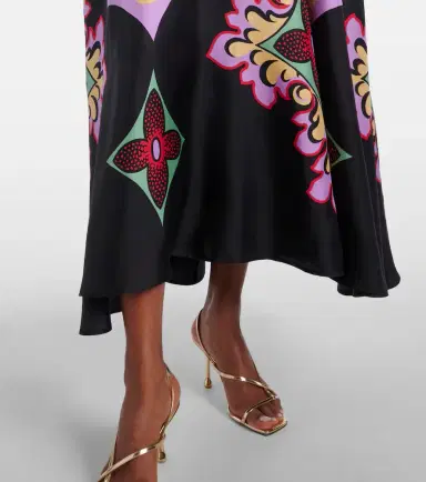 La DoubleJ Palazzo Placée silk twill maxi dress | Thumbnail 7