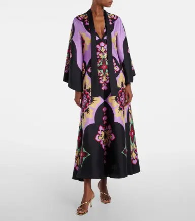 La DoubleJ Palazzo Placée silk twill maxi dress | Thumbnail 8