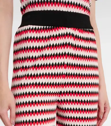 La DoubleJ Checkers knitted wide-leg pants | Thumbnail 3