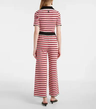 La DoubleJ Checkers knitted wide-leg pants | Thumbnail 5