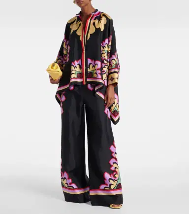 La DoubleJ Foulard printed silk blouse | Thumbnail 4