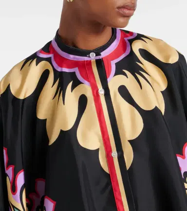 La DoubleJ Foulard printed silk blouse | Thumbnail 6