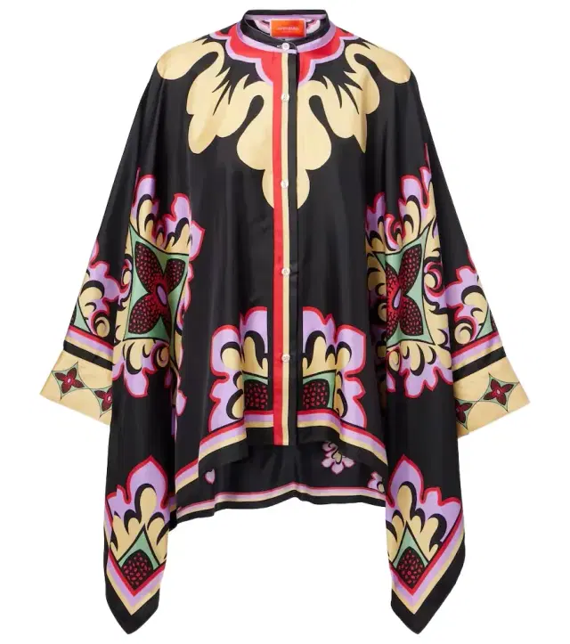 La DoubleJ Foulard printed silk blouse
